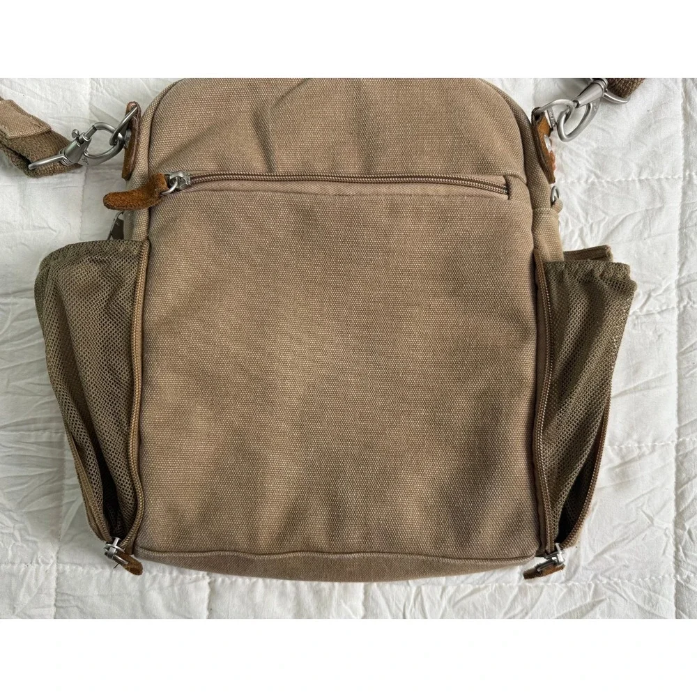 Gorpcore Travelon Heritage Tour Bag Anti-Theft Canvas Crossbody Green